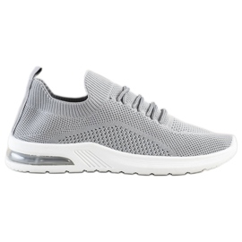 Diamantique Gray Sport Shoes grey
