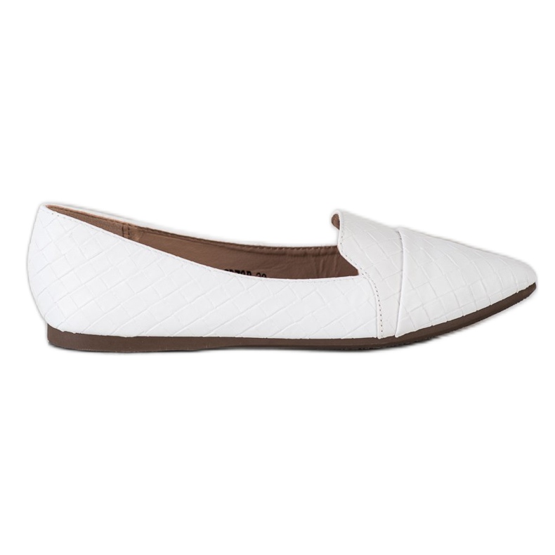 Seastar Fashionable Ballerinas With Eco Leather white
