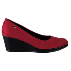 Goodin Red Pumps On A Wedge