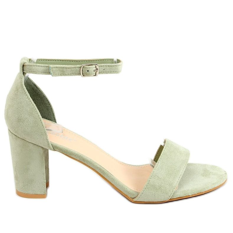 High-heeled sandals aquamarine LL-210P Green High-heeled sandals aquamarine LL-210P Green