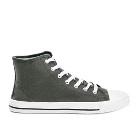 Men's green khaki sneakers with Gin ankle