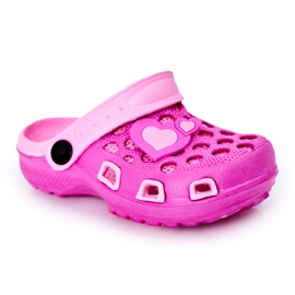 Children's Foam Slippers Kroks Fuchsia Jupiter pink
