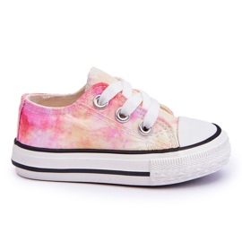 Children's Classic Sneakers With Tie-Dye Simba Effect white