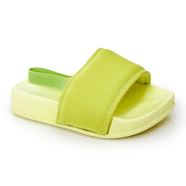 FR1 Children's Lime Lime Rubber Slippers Swimmer green