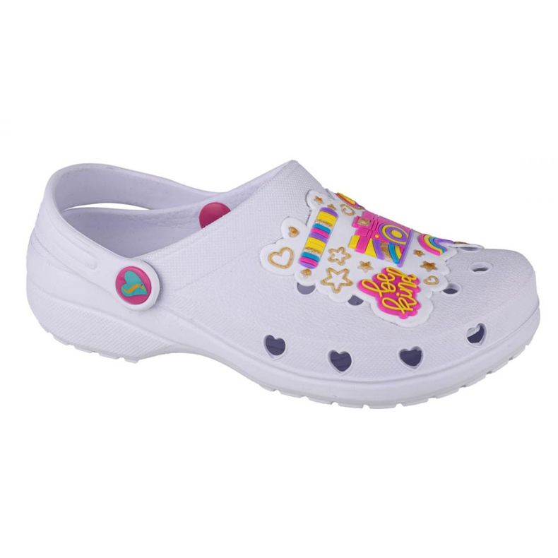 Skechers Heart Charmer Photobomb Jr 308003L-WMLT 308003L-WMLT white black