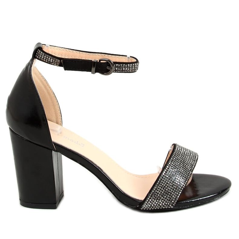 Black 1478 Black high-heeled sandals