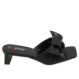 Black designer heels T388P Black