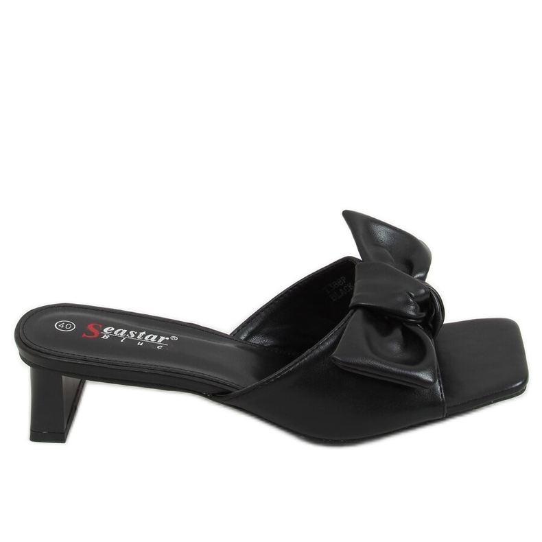 Black designer heels T388P Black