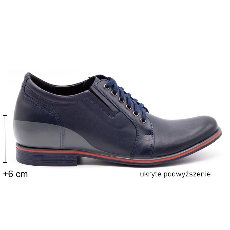 Olivier Men's shoes increasing P24 navy blue