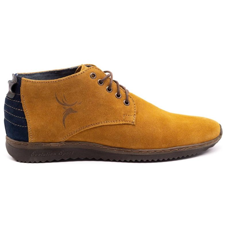 Olivier Men's leather boots 7018 red yellow Olivier Men's leather boots 7018 red yellow