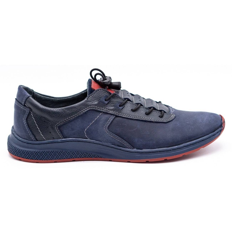 Olivier Men's sports shoes 7075 navy blue