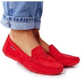 PH1 Women's Red San Marino suede loafers