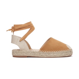 Women's espadrille sandals 2331-68-camel beige