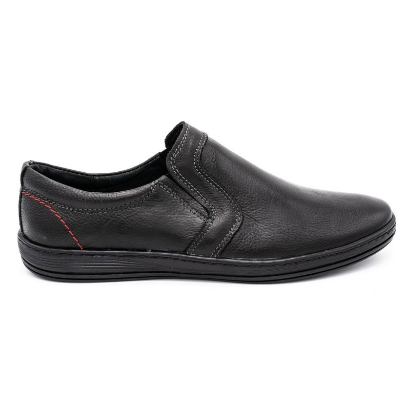 Olivier Moccasins for men made of leather 708MP black