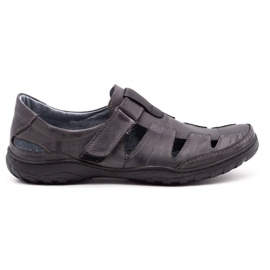 Polbut Men's openwork 260 gray summer shoes grey