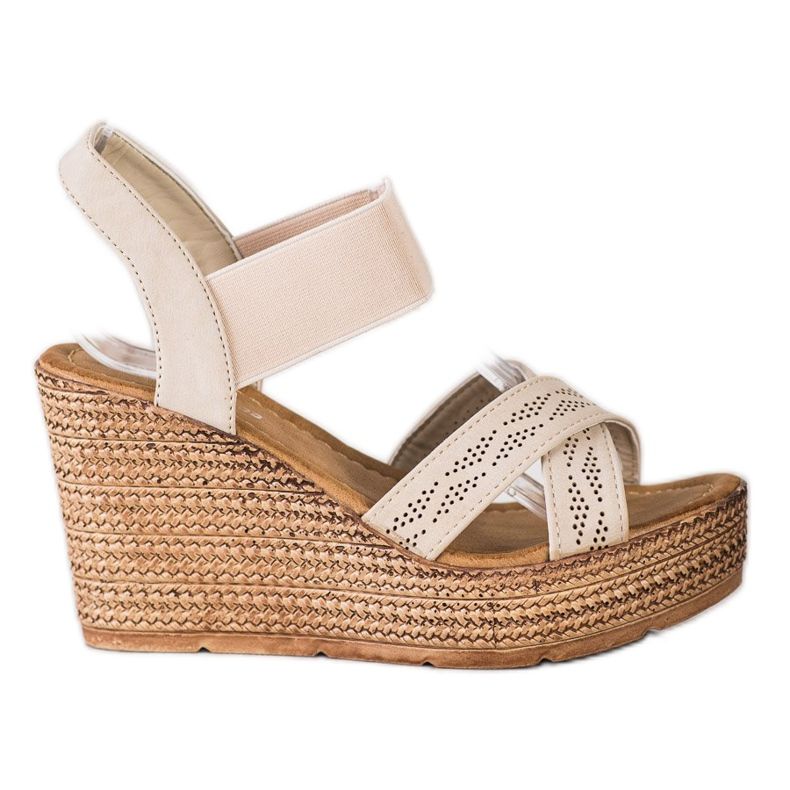 Sea Elves Slip-on Light Sandals beige