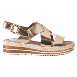 Corina Golden Espadrilles sandals Corina Golden Espadrilles sandals