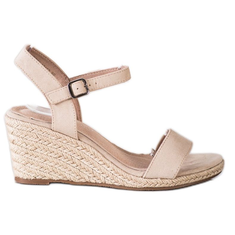 Classic VINCEZA wedge sandals beige