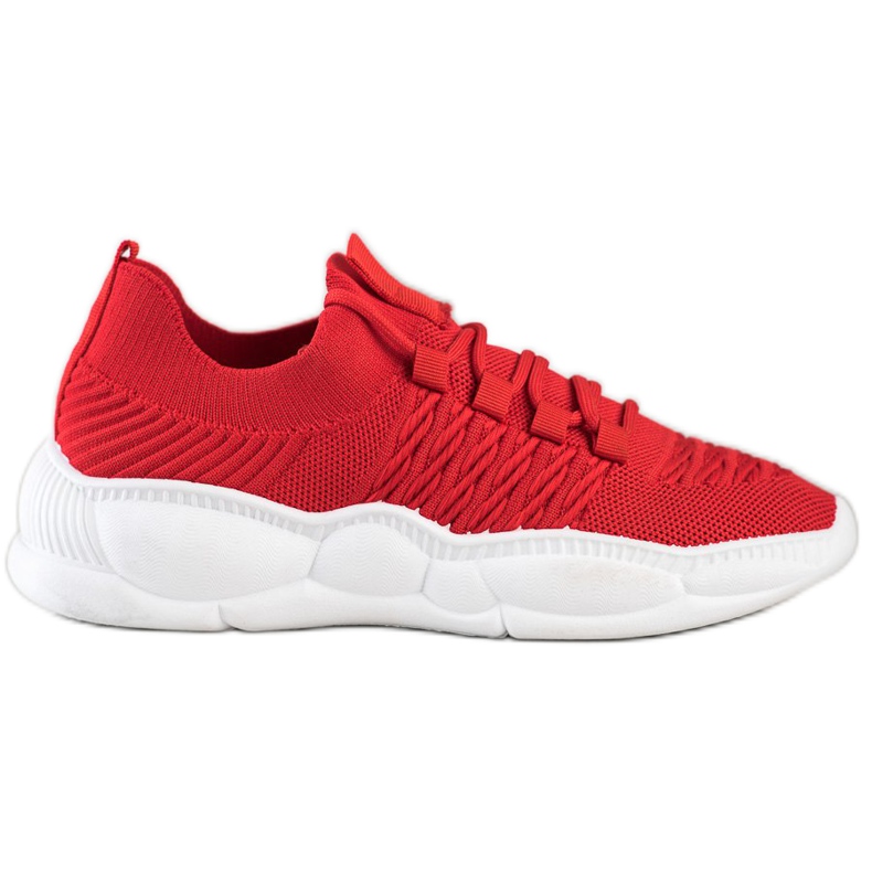 SHELOVET Classic Textile Sneakers red