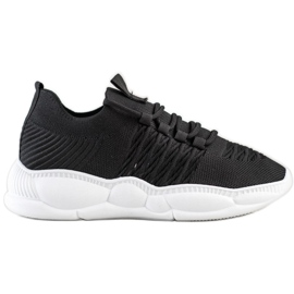 SHELOVET Classic Textile Sneakers black