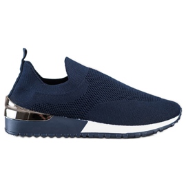 Renda Navy blue openwork sneakers