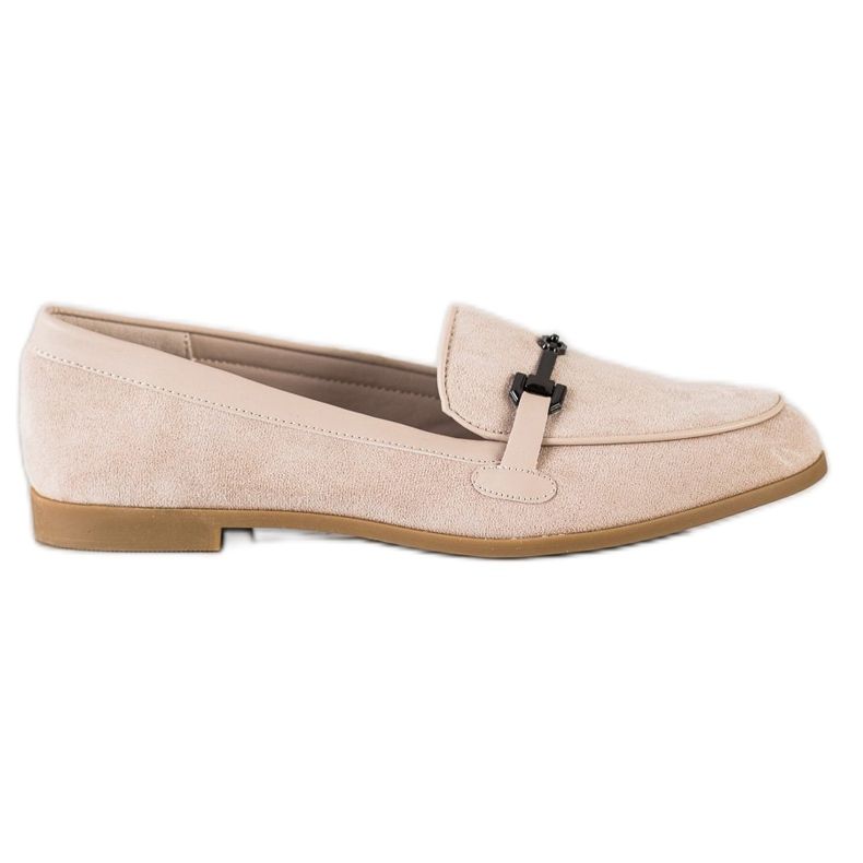 Coura Moccasins With Ornament beige