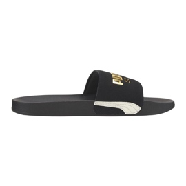 Puma Leadcat Ftr Suede Classic black slippers 372277 01 golden