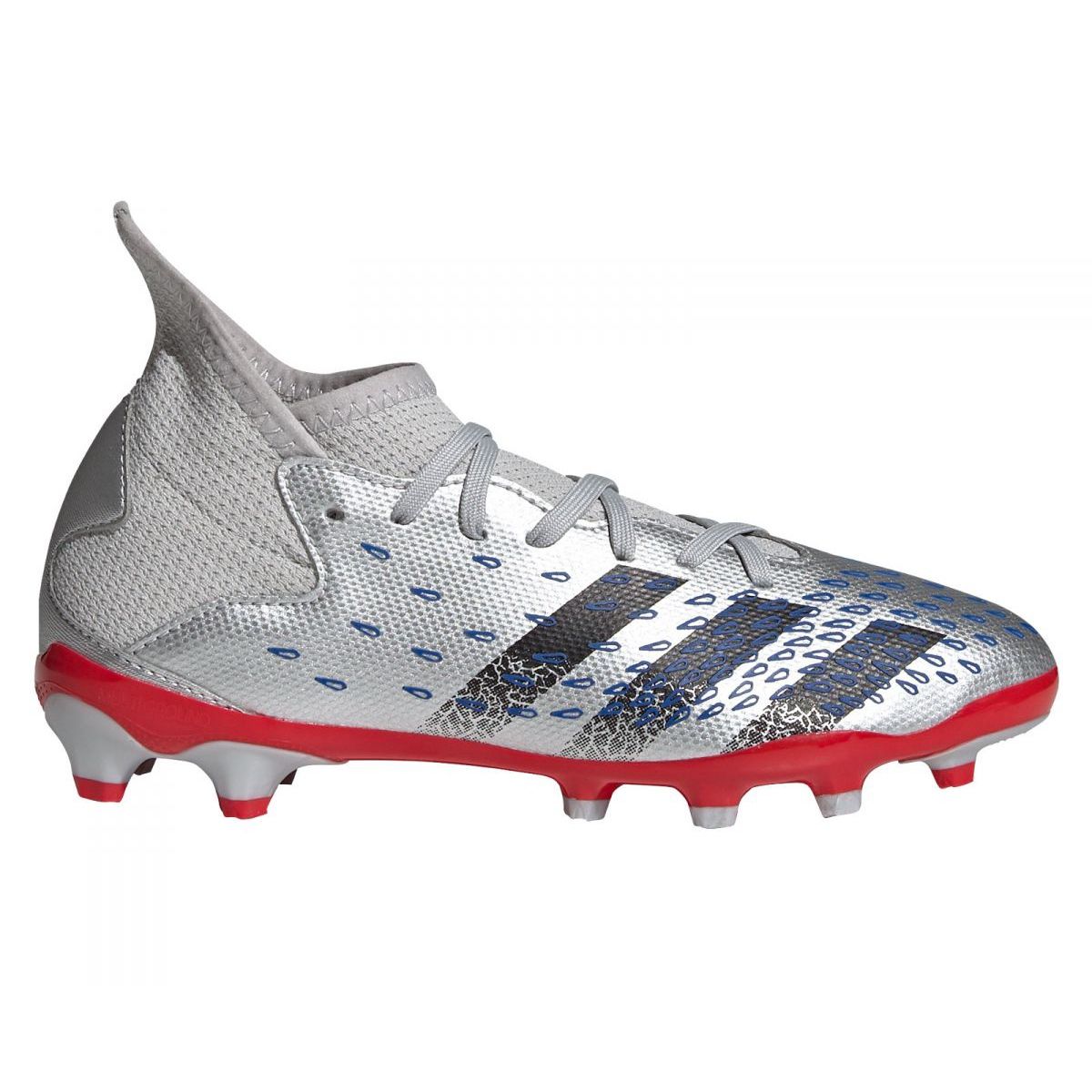 Adidas Predator Freak.3 Mg Jr FY7625 football boots grey silver