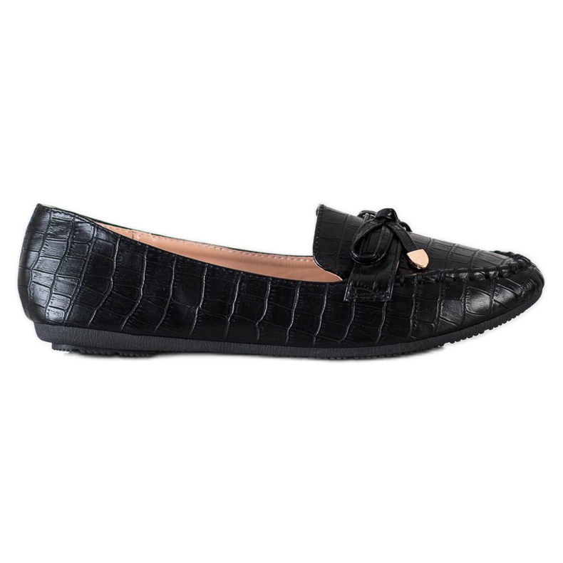 Kayla Casual Eco Leather Loafers black