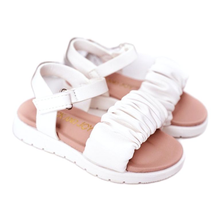 FR1 Children's Sandals With Velcro White Aimy