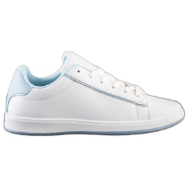 SHELOVET Low-top Sneakers With Eco Leather white