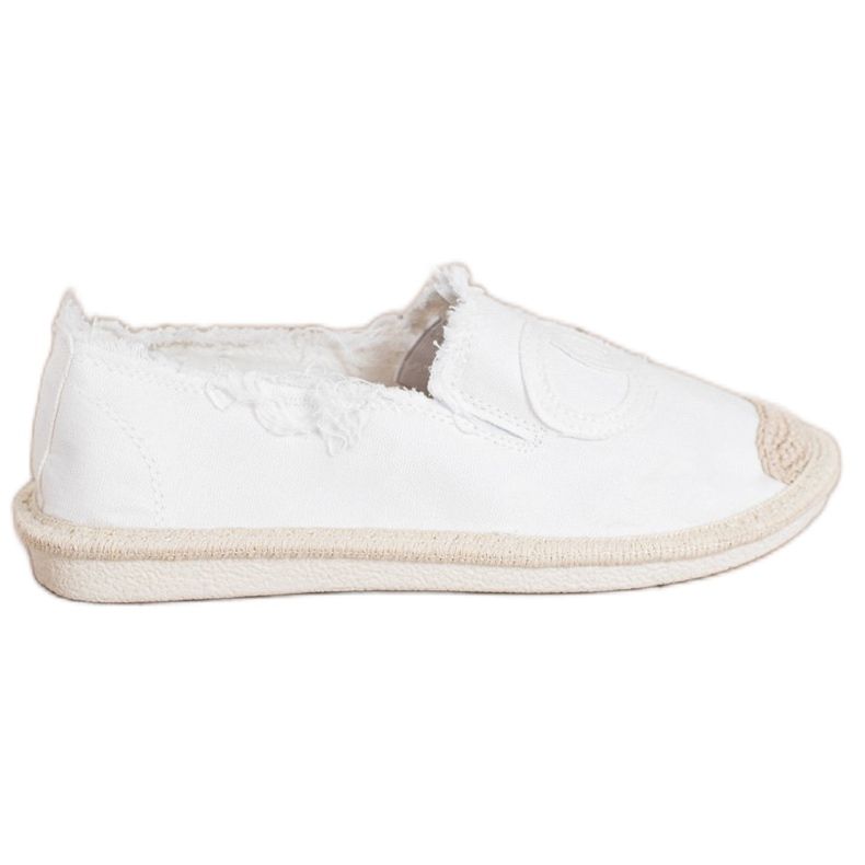 SHELOVET Textile Espadrilles white SHELOVET Textile Espadrilles white