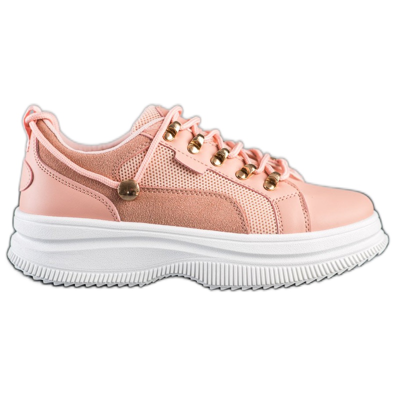 SHELOVET Pink Sneakers On The Platform