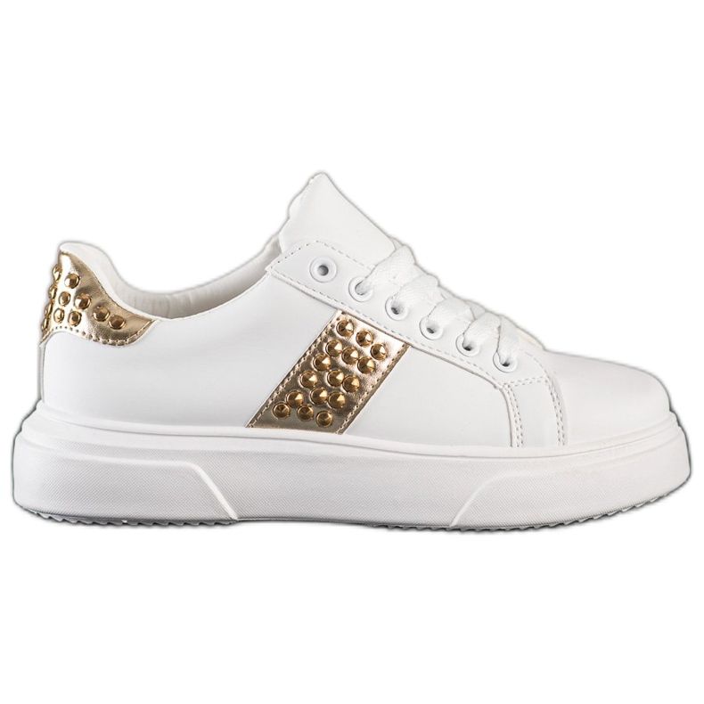 SHELOVET Sneakers With Ornaments white