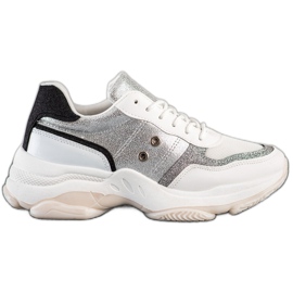 SHELOVET Comfortable fashionable sneakers white multicolored