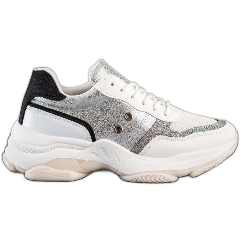SHELOVET Comfortable fashionable sneakers white multicolored