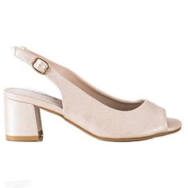 Goodin Golden Shimmering Sandals beige Goodin Golden Shimmering Sandals beige