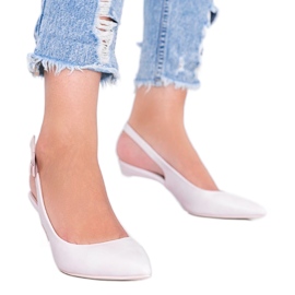 Pumps on a stiletto powder pink Elen Pumps on a stiletto powder pink Elen