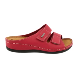 Inblu women's shoes slippers 158D105 red