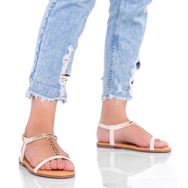 Beige women's sandals from Emmie