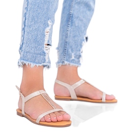 Igi beige holographic women's sandals