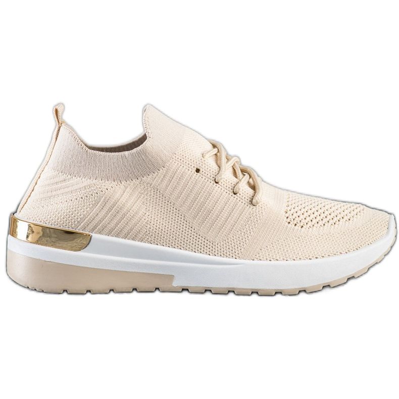 SHELOVET Comfortable Slip-On Sneakers beige