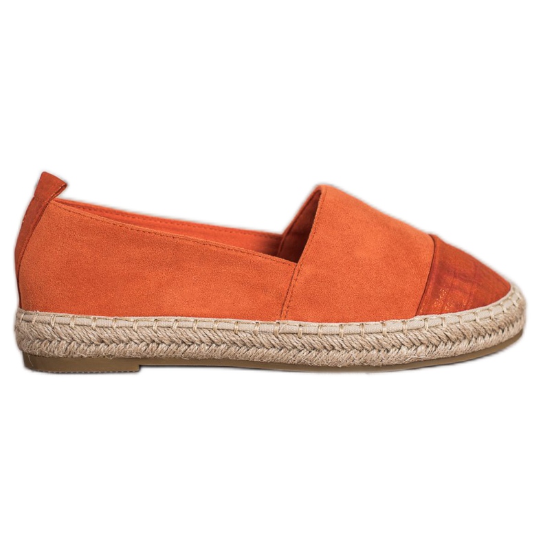 Bestelle Orange Suede Espadrilles