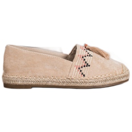 Melisa Espadrilles With Fringes beige