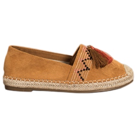 Melisa Fringed espadrilles brown