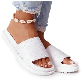 Women's Slippers On the Big Star HH274683 White platform