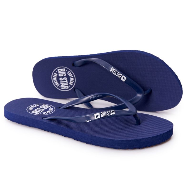 Women's flip-flops Big Star FF274A614 Navy blue Women's flip-flops Big Star FF274A614 Navy blue