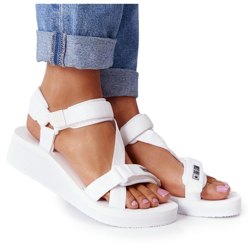 Foam Sandals On Wedge Big Star FF274A351 White