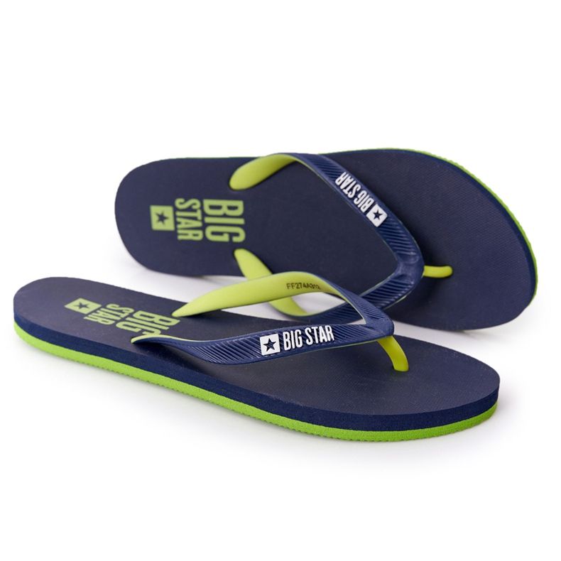 Women's Flip-flops Big Star FF274A312 Navy blue green