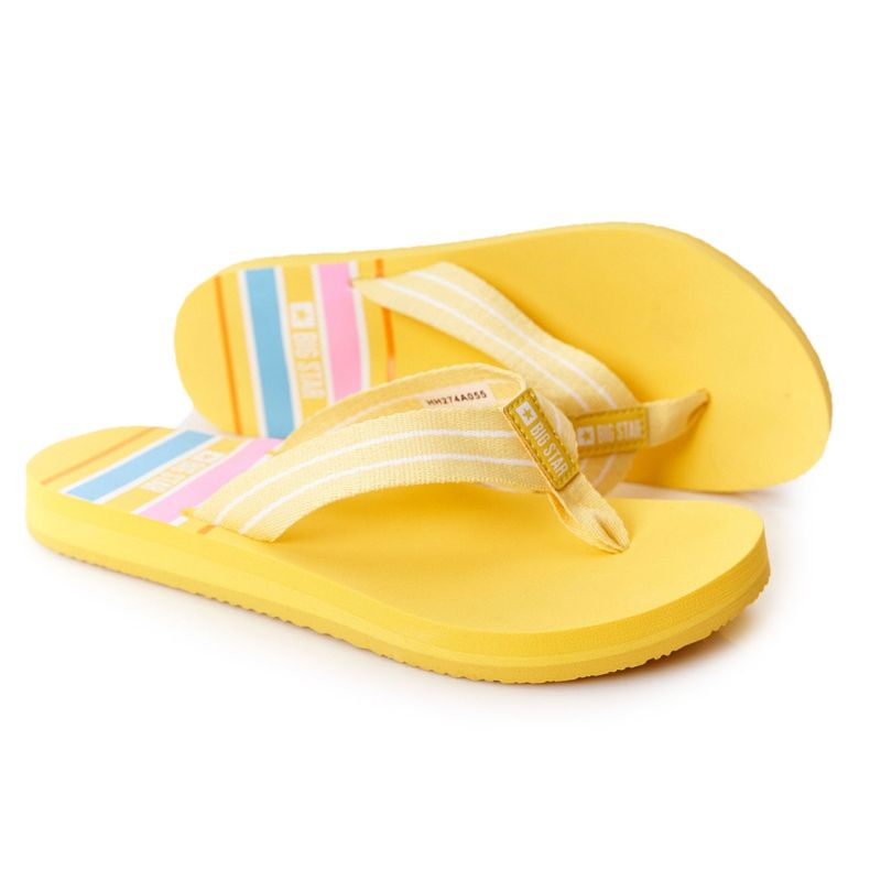 Women's Flip-flops Big Star HH274A055 Yellow Women's Flip-flops Big Star HH274A055 Yellow